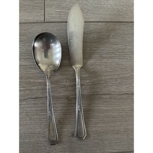 Rare 1923 Mayfair Sugar Spoon and Master‎ Butter Knife International Silver